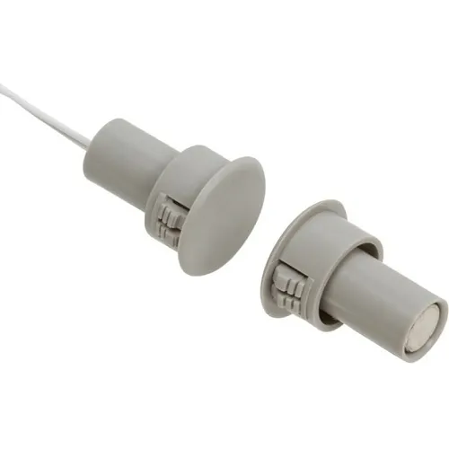 Nascom N78CG/ST2CR 3/4" Recessed Wide Gap Door Contact, Dual Closed Loop, Grey