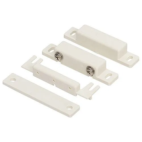 Nascom N82TXGW/ST Surface Mount Terminal Switch/Magnet Set, Cover and Spacers, White