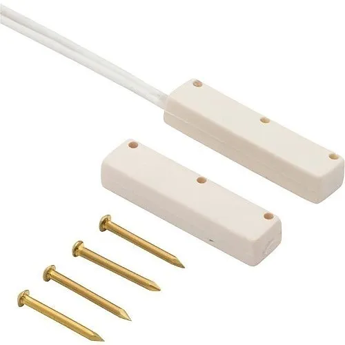 Nascom N90WGW/ST 1/4" Ultra Mini Surface Mount Wide Gap Stick on Switch Set, Brad Holes, End Leads