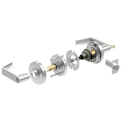 Schlage 03-232 RHO 626 ND Series Rhodes Lever, FSIC Prep, Satin Chrome