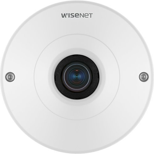 Hanwha QNF-9010 Q-Series 12MP Fisheye Camera, 1.08mm Fixed Lens, White