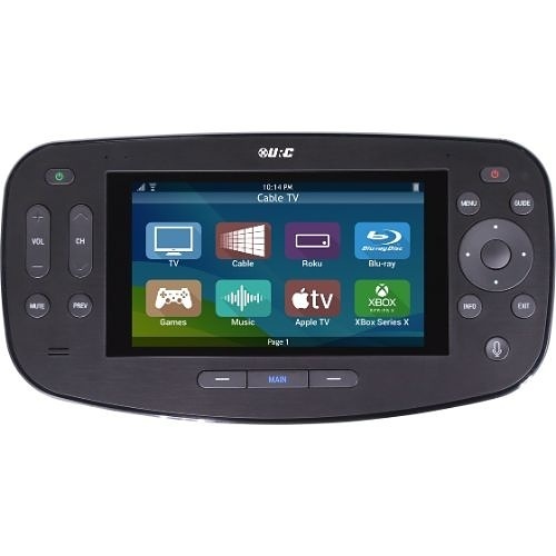 URC MX-4000 Handheld Touch Screen with Hard Buttons and Voice Control