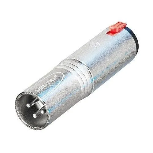 NEUTRIK NA3MJ Adapter, 3-Pin Male XLR to 1/4" Connector