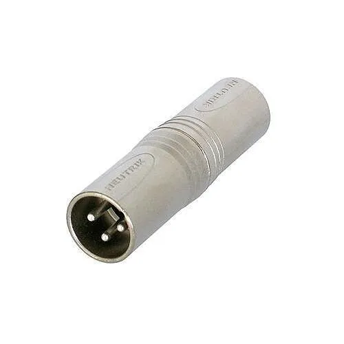 Neutrik NA3MM 3-Pole XLR Male to 3-Pole XLR Male Gender Conversion Adapter