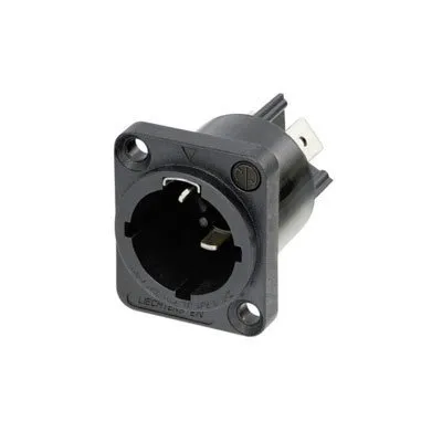 NEUTRIK NAC3MPX-TOP powerCON TRUE1 TOP Appliance Inlet Connector, 1/4" Flat Tab Terminals