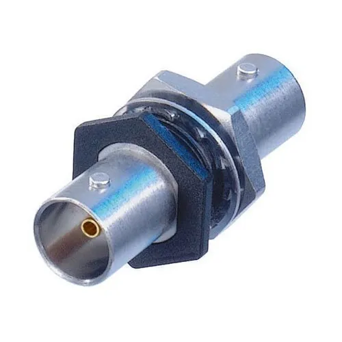 NEUTRIK NBB75FI Isolated BNC Bulkhead for Panel Mount, Feedthrough, Nickel, Plastic