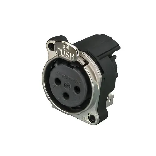 NEUTRIK NC3FBH1 Receptacle B Series 3-Pin Female PCB Header