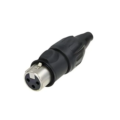 NEUTRIK NC3FX-TOP TOP3 Female Connector, Nickel/Gold Finish