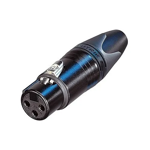 NEUTRIK NC3FXX-BAG-D 3-Pole Female Cable Connector with Black