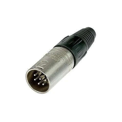 Neutrik NC6MX 6-Pole Male Cable Connector, Nickel Housing, Silver Contacts