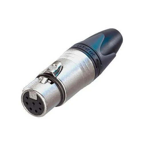 Neutrik NC7FXX 7-Pole Female XLR Cable Connector, Nickel Housing, Silver Contacts