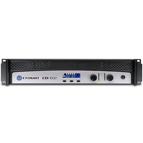 Crown NCDI1000VM CDi1000 2-Channel 500W Power Amplifier, 70V/140V, Ohms