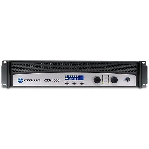 Crown NCDI4000VM CDi 4000 2-Channel 1200W Power Amplifier, 70V/140V Ohm
