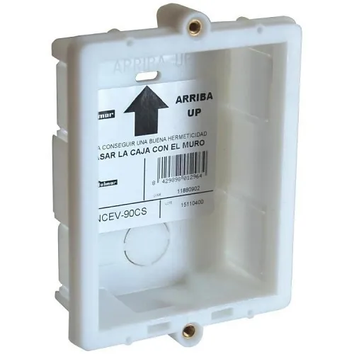 Alpha NCEV-90CS GB2 Flush Back Box for Aluminum NEXA Type Panels, 1-Module
