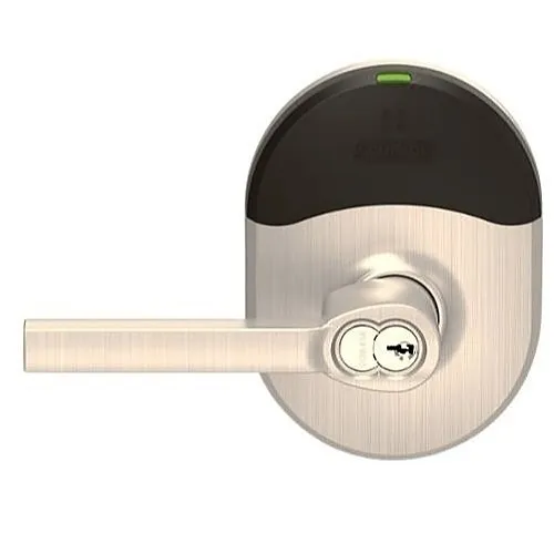 Schlage NDEB P6D RHO 619 NDEB Series Mobile Wireless Cylindrical Lock, Rhodes Lever, Satin Nickel