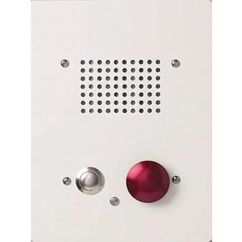 Aiphone NE-NVP-2DC/A 3-Gang Sub, Vandal Resistant, with Red Alternate Action Button