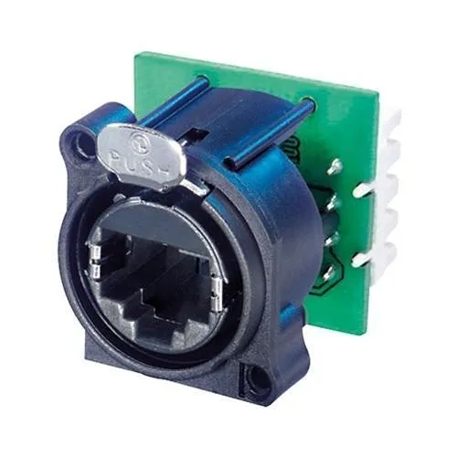 Neutrik NE8FAV-YK Panel Mount RJ45 Receptacle with IDC Terminals
