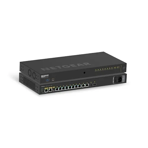 Atlona NETGEAR-GSM4212PX M4250 Network Switch, 8-Port 1G PoE Plus, 2-Port 10G Small Form-Factor Pluggable Plus, 240W