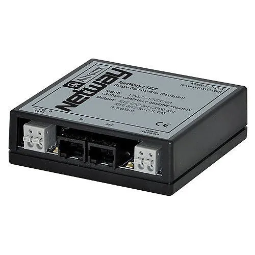 Altronix NetWay112X Midspan Injector, Single Port, 10/100 PoE+, 30W, 12VDC, Shutdown Trigger