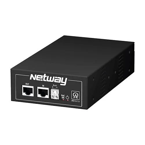 Altronix NetWay1BT Midspan Injector, Single Port 802.3bt, 10/100/1000, PoE/PoE+/Hi-PoE