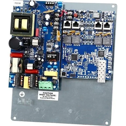 Altronix NETWAY4E1BTPL 4-Port Hardened 802.3bt 4PPoE Switch and Power Supply / Charger, Backplane