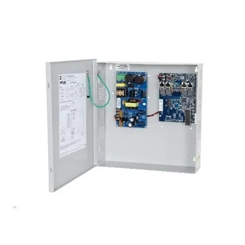 Altronix NETWAY4E1X 4-Port Hardened PoE Switch with Power Supply/Charger, NEMA1 Rated Indoor Enclosure