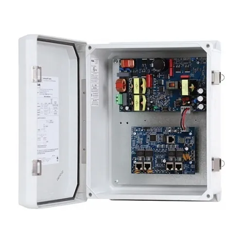 Altronix NETWAY5BTWP 5-Port Hardened 802.3bt 4PPoE Switch with Power Supply / Charger, NEMA4/4X, IP66 Rated Outdoor Enclosure