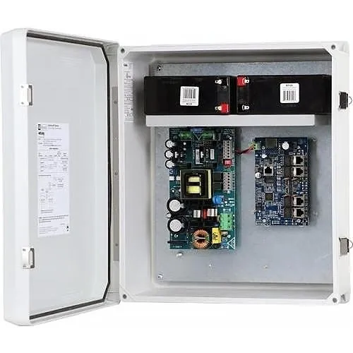 Altronix NETWAY5PWPX 5-Port Hardened PoE+ Switch with Power Supply / Charger, NEMA4/4X, IP66 Rated Outdoor Enclosure WP2SPX