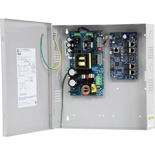 Altronix NETWAY5PX 5-Port Hardened PoE+ Switch with Power Supply and Charger, NEMA1 Enclosure