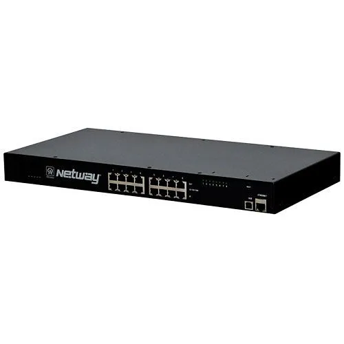 Altronix NETWAY8GL Network Managed PoE Midspan, 8-Port, 10/100/1000, 60W Max per Port (240W Total Power), Battery Charging, 115/230VAC Input