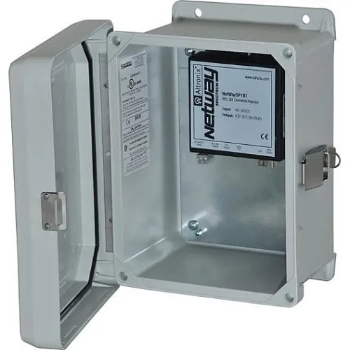 Altronix NETWAYSP1BTWPN Dual 1G Fiber SFP, 4-Port, PoE/PoE+ for 2x 60W Hi-PoE, Hardened 120W Power Supply/Battery Charger and Switch Boards