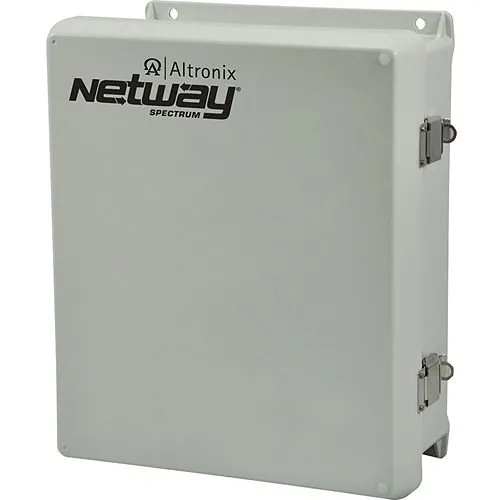 Altronix NETWAYSP4BTWP Dual 1G Fiber Optic SFP, 4-Ports 10/100/1000 802.3bt 4PPoE, Hardened 240W, and Switch Boards Mounted in NEMA4/4X, IP66 Enclosure
