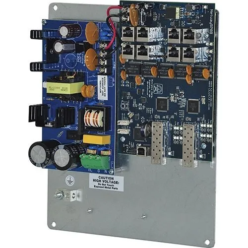 Altronix NETWAYSP8PL PoE+ Switch, (2) 1Gb SFP (Fiber) Ports and (8) PoE+ (30W) or (2) Hi-PoE (60W) Ports, Embedded LINQ Technology