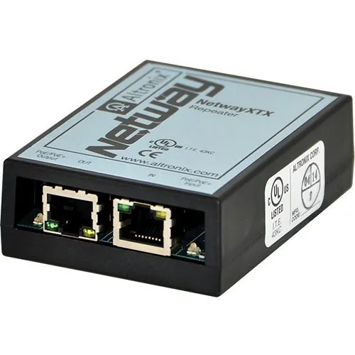Altronix NetWayXTX Single-Port PoE/PoE+ Ethernet Extender