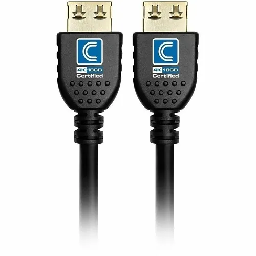 Comprehensive NFHD18G-18INPROBLK Certified 4K 18G High Speed HDMI 1.5' Cable, Black