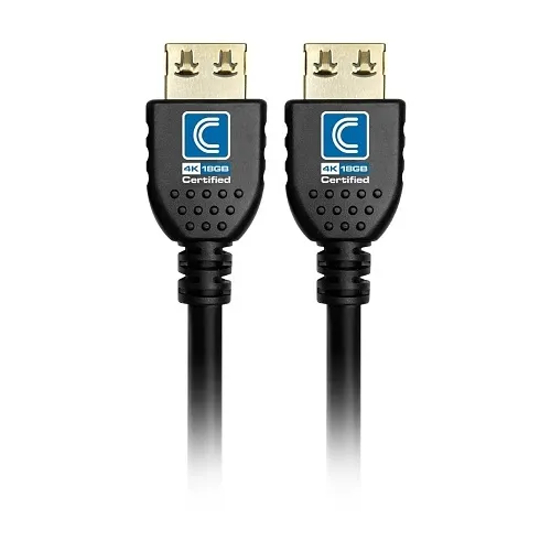 Comprehensive NFHD18G-25PROBLKA 4K 18G NanoFlex Pro AV IT Integrator Active High Speed HDMI Cable, Jet Black, 25'