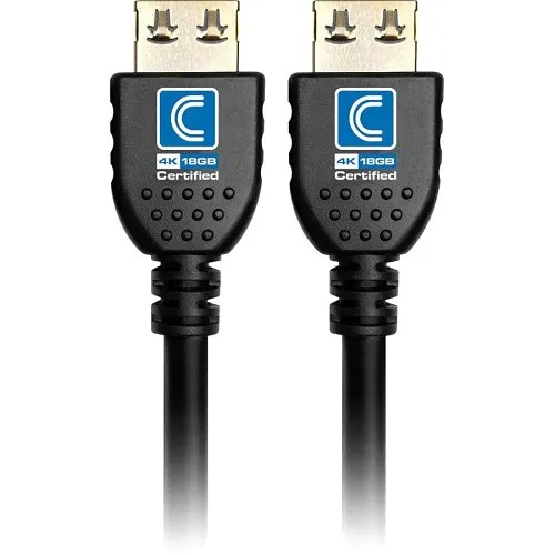 Comprehensive NFHD18G-3PROBLK Integrator Series 4K 3' High Speed HDMI Cable Pro AV/IT, Black
