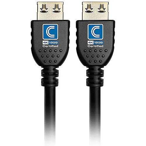 Comprehensive NFHD18G-6PROBLK Integrator Series 4K 6' High Speed HDMI Cable Pro AV/IT, Jet Black