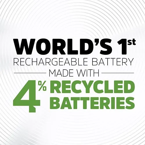 Energizer NH15BP-4 Recharge Power Plus Rechargeable AA Batteries, 4-Pack