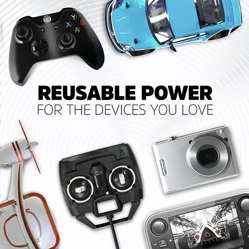 Energizer NH15BP-4 Recharge Power Plus Rechargeable AA Batteries, 4-Pack