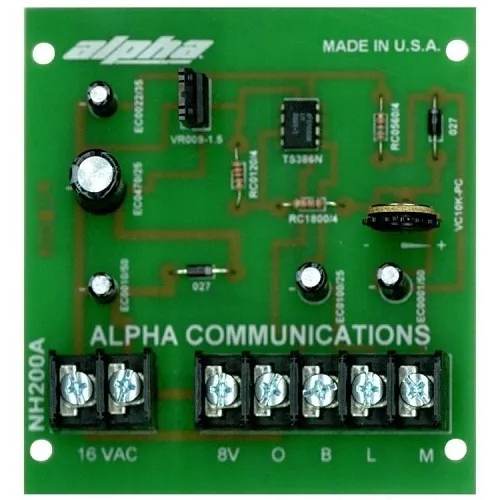 Alpha NH200A 5-Wire Apartment Amplifier Power Supply Use with HT3003 Series Handsets