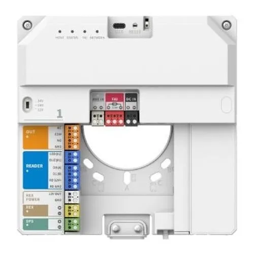 Hanwha NHP-P100 OnCAFE IP Controller, Single Door, 1-Port for Wiegand / OSDP Reader