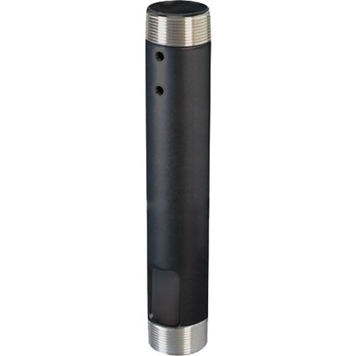 Chief CMS018 Fixed Extension Column, 18" with 1.5" NPT on Both Ends, TAA Compliant, Black