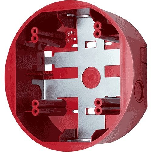System Sensor SBBCRL L-Series Ceiling Surface Mount Back Box, Red