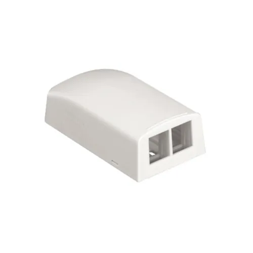Panduit NK2BXEI-A NetKey 2-Port Surface Mount Box, Plenum, Ivory