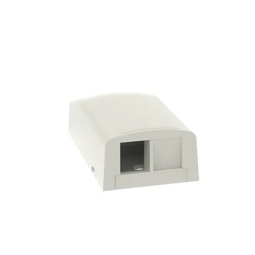 Panduit NK2BXIW-A NetKey 2-Port Surface Mount Box, Plenum, White