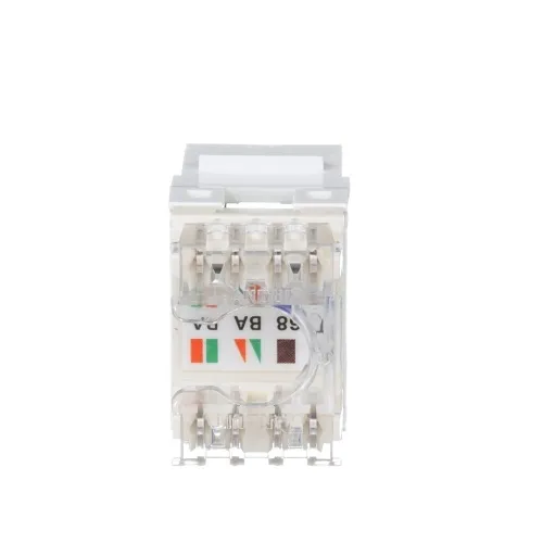 Panduit NK688MWH-Q NetKey UTP RJ45 Cat6 Punchdown Keystone Jack Module, White