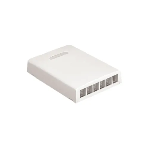 Panduit NK6BXWH-AY NetKey Surface Mount Box, 6-Port, White