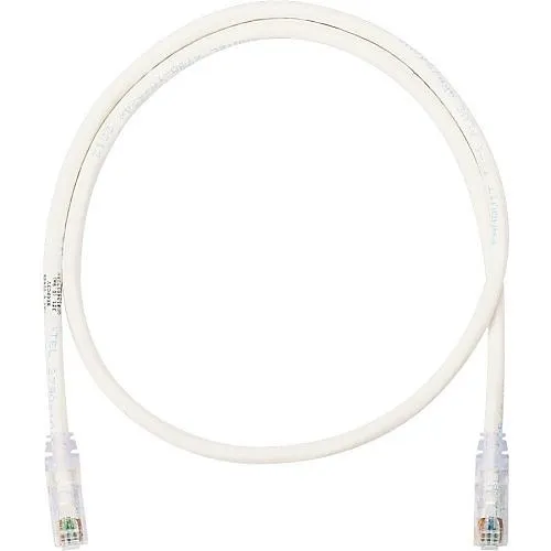Panduit NK6PC2Y NetKey CAT6 24AWG UTP Patch Cable, 2', White