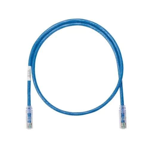 Panduit NK6PC5BUY NetKey CAT6 24AWG UTP Patch Cable, 5', Blue